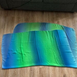 Sand Dollars blue & green ombre oversized scarf/wrap